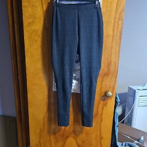 Calvin Klein Womens Dark Gray Patterned Pants
